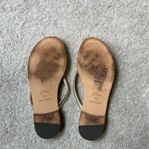 J crew metallic flip flop - Picture 2 of 2